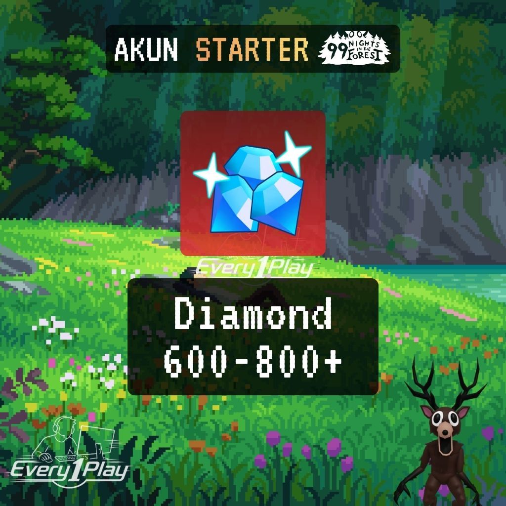 Akun 99 Nights in the Forest 600+ Diamonds - Akun 99 NITF 600 Gems - Akun Roblox 99 Night in  the Fo