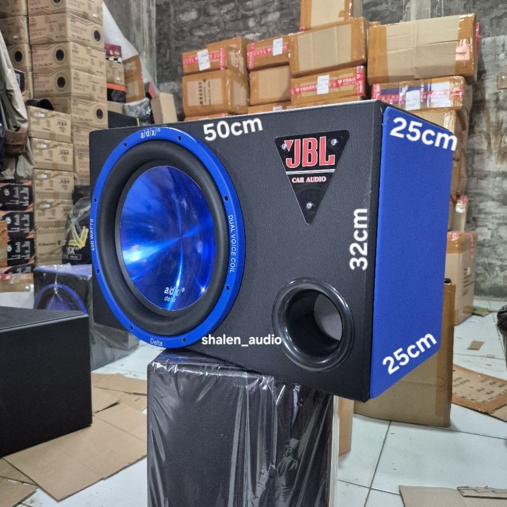 Box subwoofer + Speaker subwoofer ADX DELTA 12inch Subwoofer pasif kotak bahan MDF