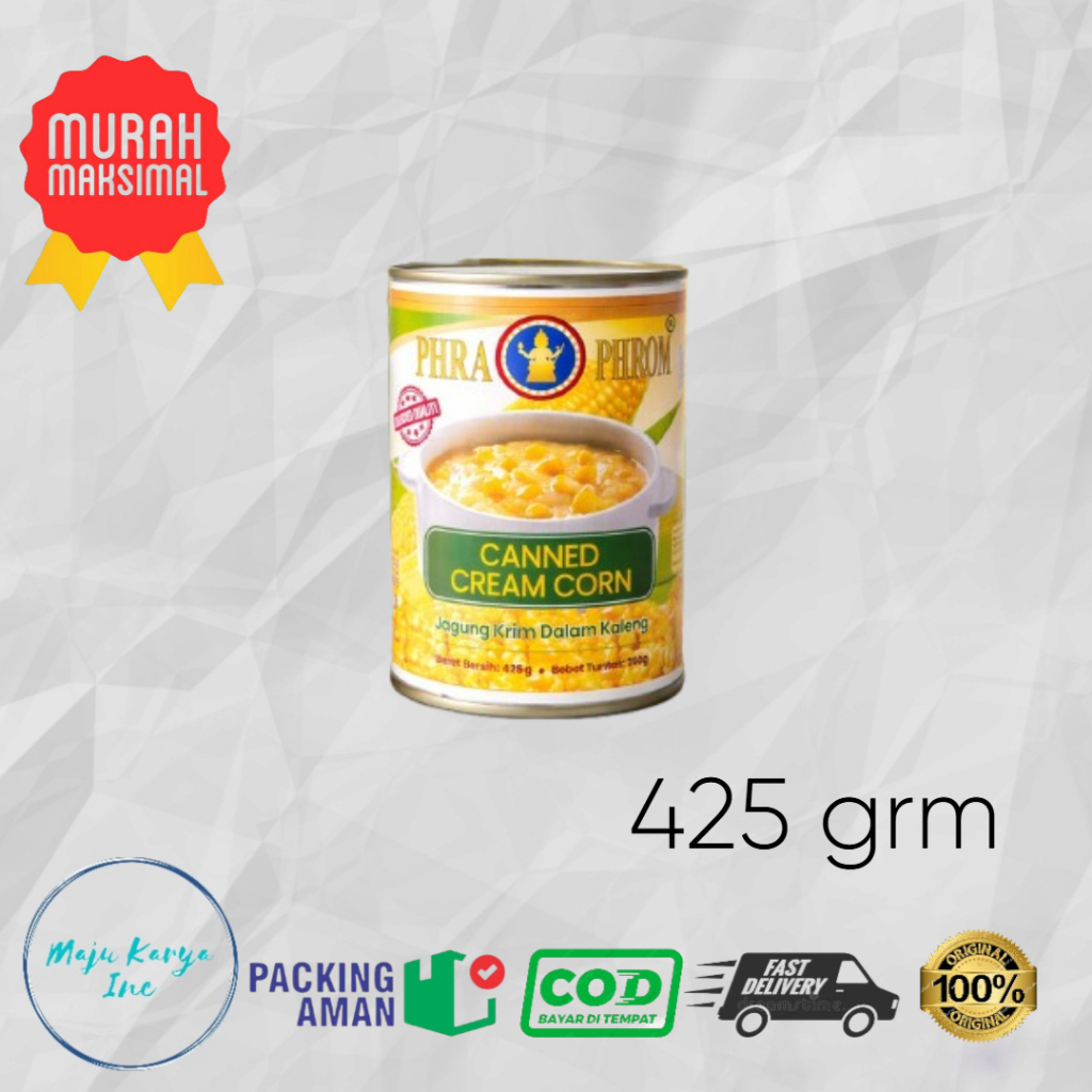 Cream corn kaleng phra phrom 425 grm