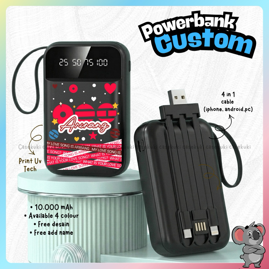 POWERBANK CUSTOME BY CASEKUKI | KPOP SERIES, Spesial BTS Arrirang, BLACKPINK, NCT