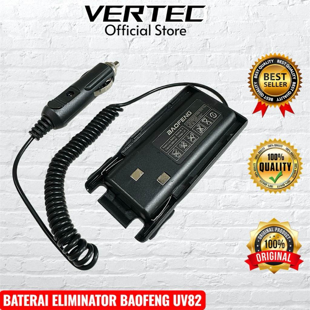 Baterai Eliminator HT Baofeng UV82 Compatible Vertec VT82 Pofung Berlin BJH Comteck Merodith Toripho