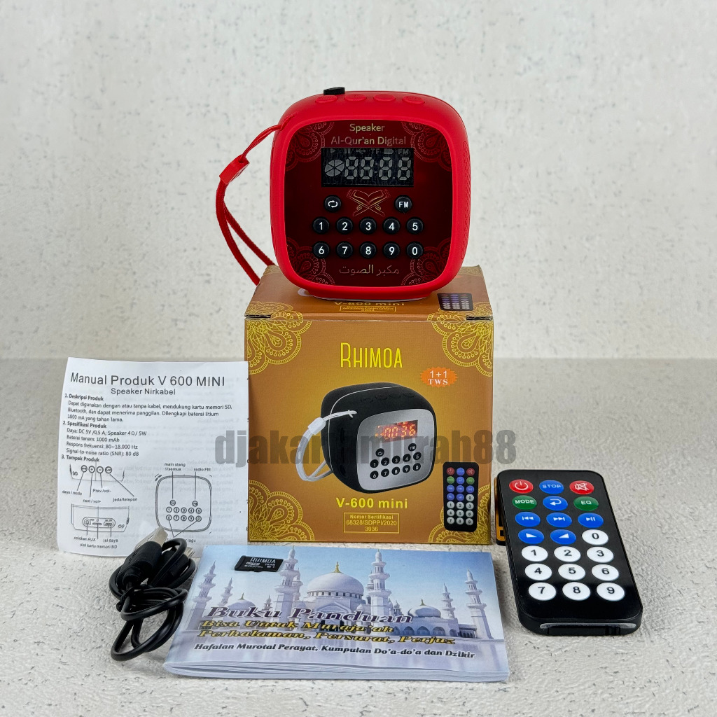 Speaker Murotal AlQuran Rhimoa V600 Mini