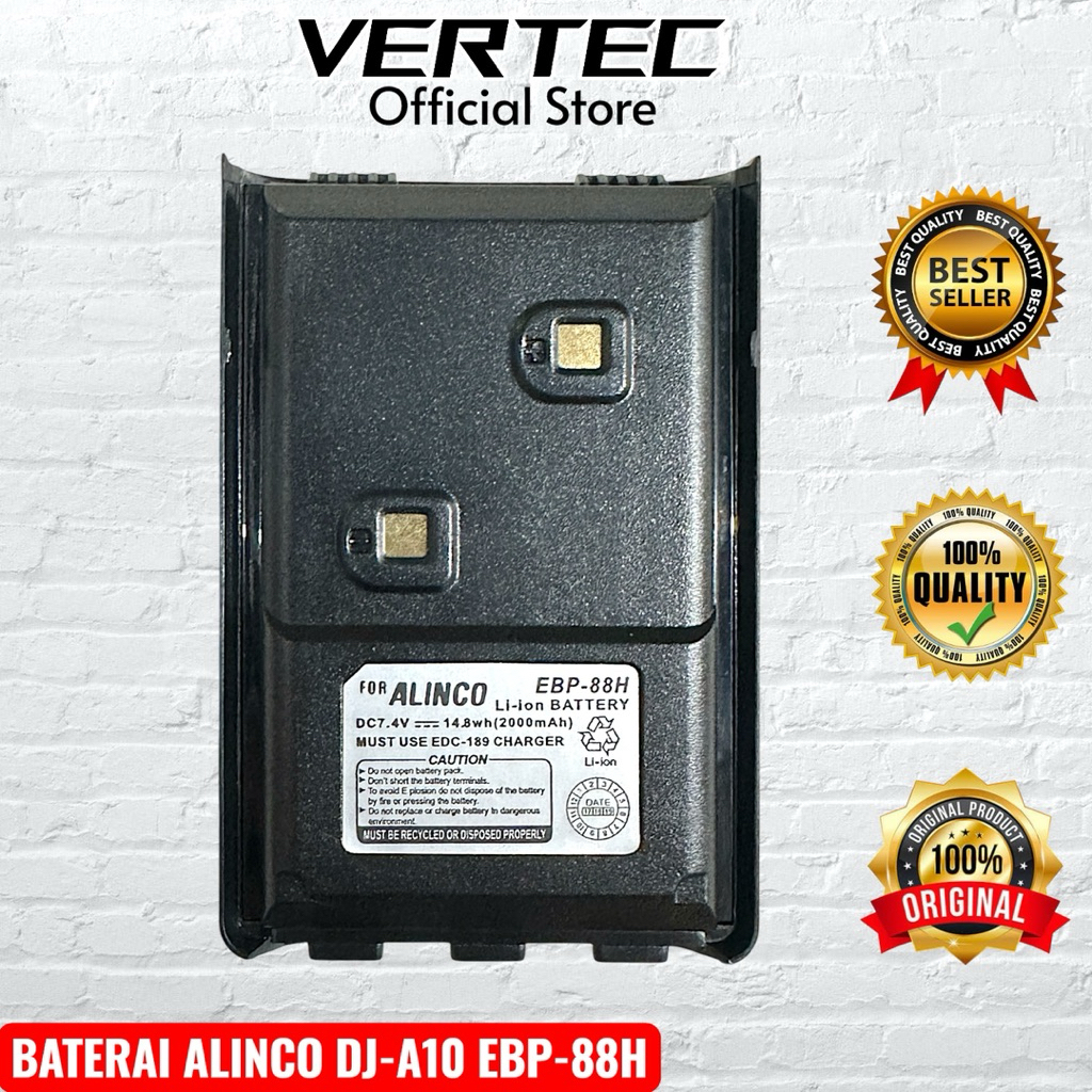 Baterai HT Alinco DJ A10 A100 W10 EBP-88H EBP88H EBP 88 EBP88 W100 W500 W50 W35 DJA10 BRUNO CX-7 CX7
