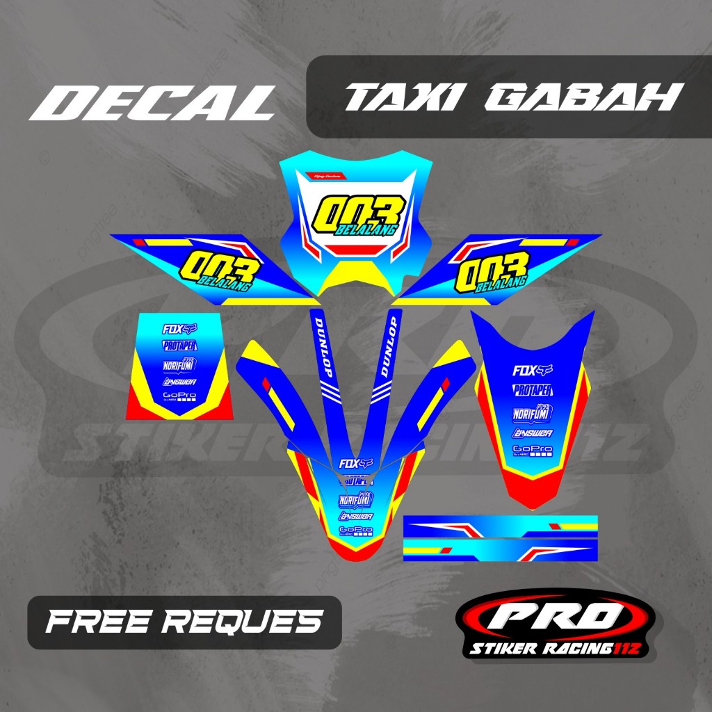 DECAL OJEK GABAH DECAL TAXI GABAH DECAL ANGKUT GABAH FREE CUSTOM