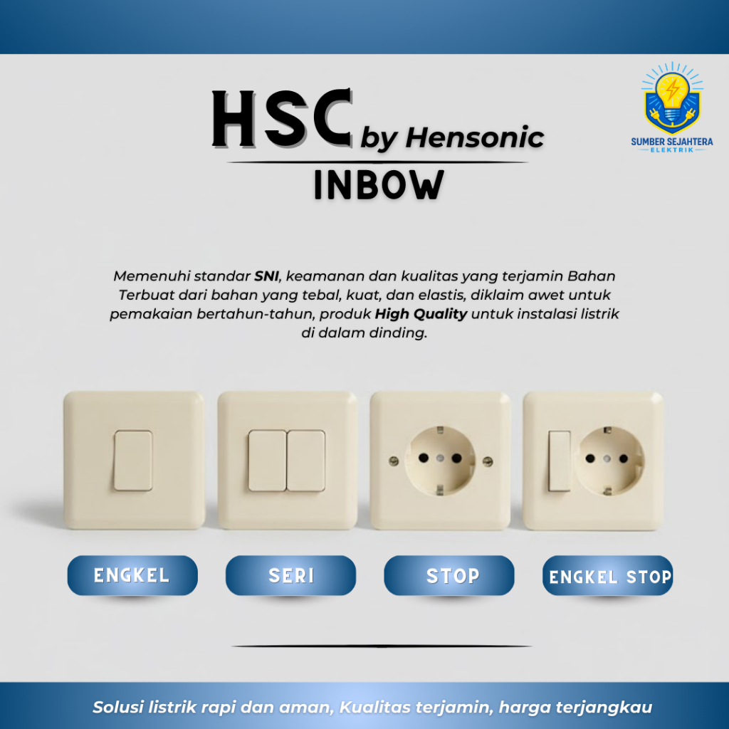 Saklar IB HSC – Varian Engkel / Seri / Stop / Engkel+Stop