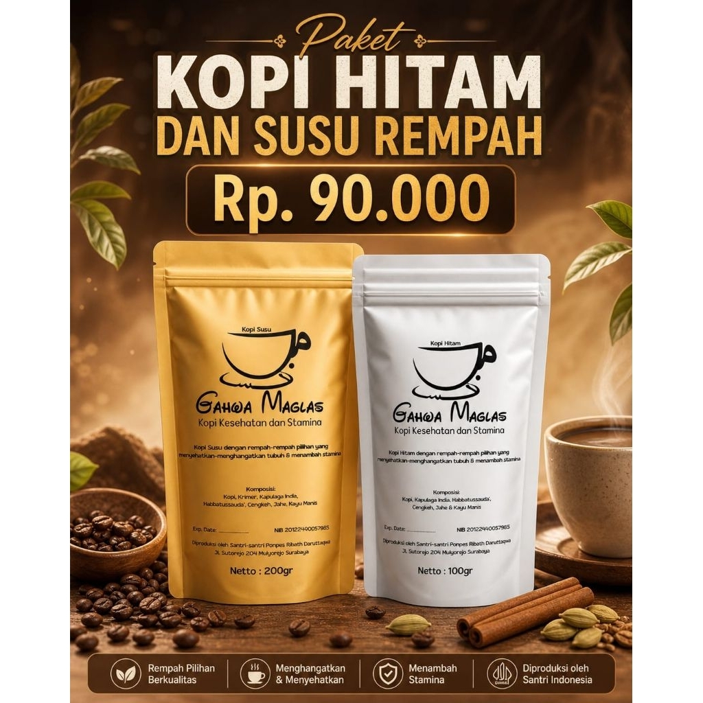 Gahwa Maglas Paket Komplit Kopi Rempah