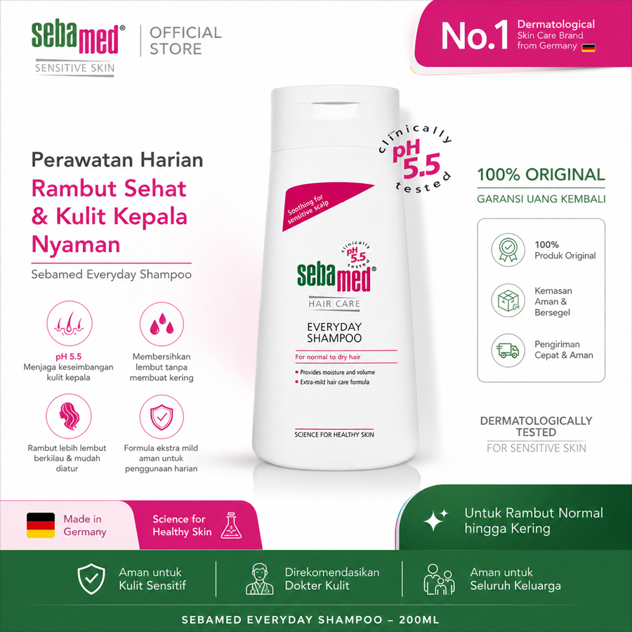 Sebamed Everyday Shampoo - Sebamed Daily Shampoo - SEBAMED HAIR CARE SHAMPOO