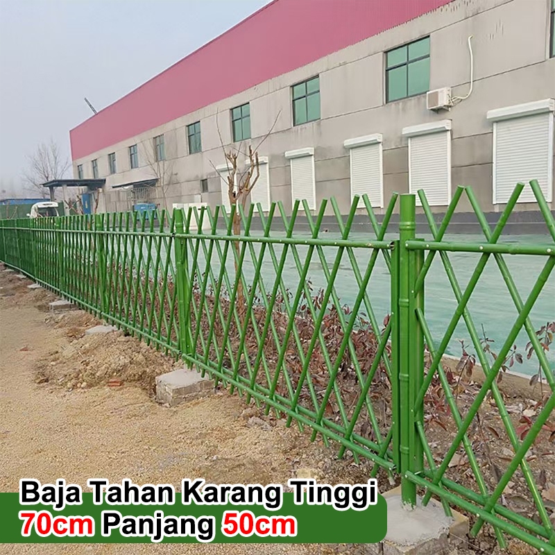 Pagar Bambu Pagar Taman  Tinggi 70 Cm/Pagar Rumah / Pembatas Hewan/pagar tanaman/ taman bambu
