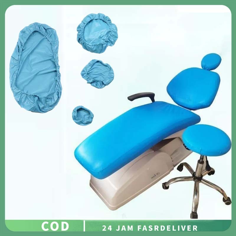 1set Sarung Kursi Gigi Dental Unit Tahan Air Sarung Kursi Gigi Mengentalkan Cover Kursi Gigi