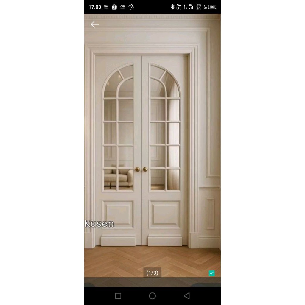 pintu dan kusen kupu tarung kayu jati tua