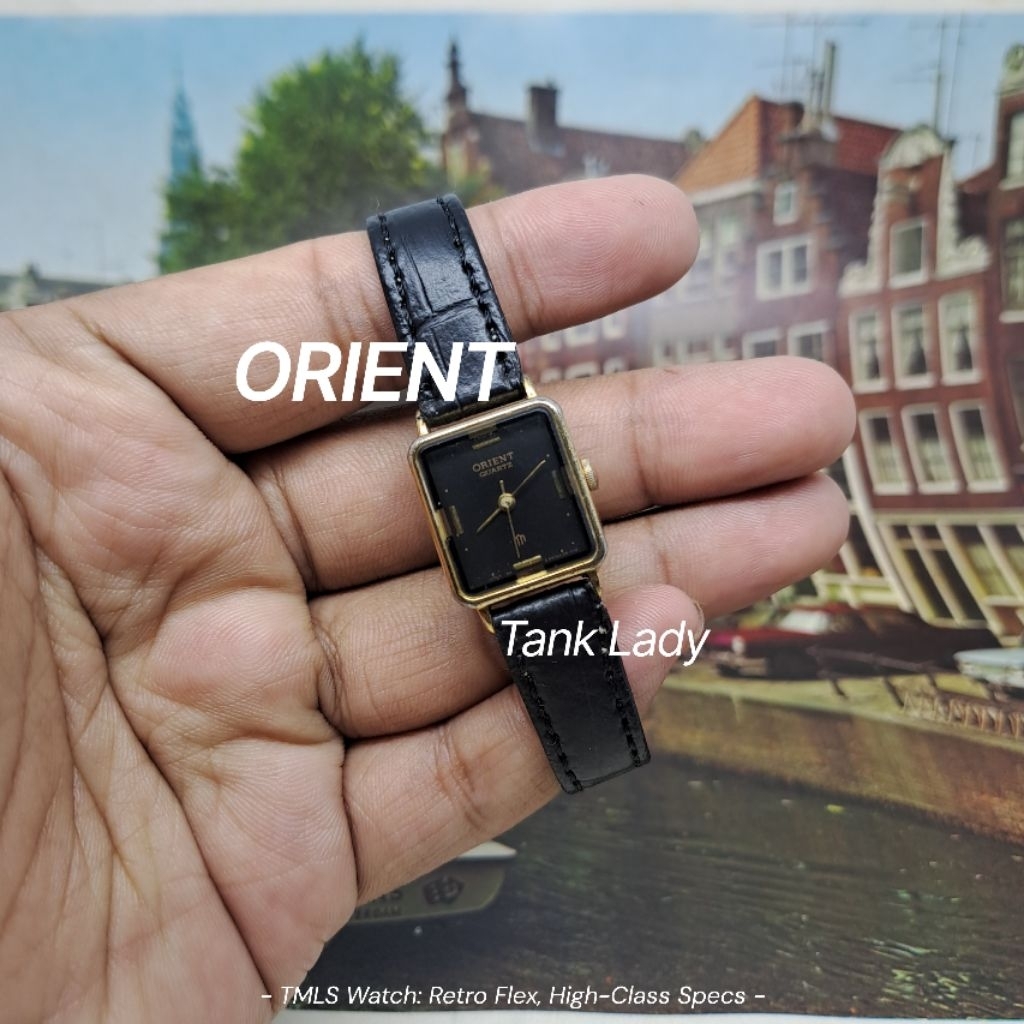 Jam Tangan Orient Tank Lady E45AC3 Vintage Rare