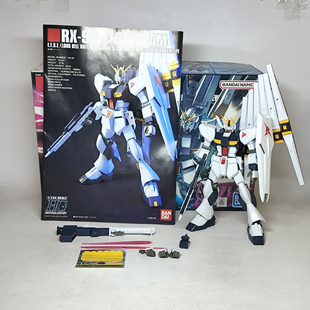 Bandai HGUC Nu RX-93 / Model Kit Gundam HG 1/144 2nd Sudah Rakit H205
