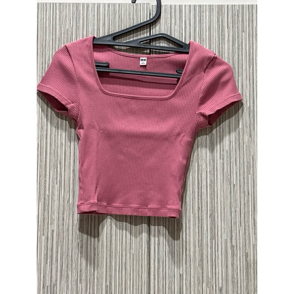 kaos uniqlo pink sz S