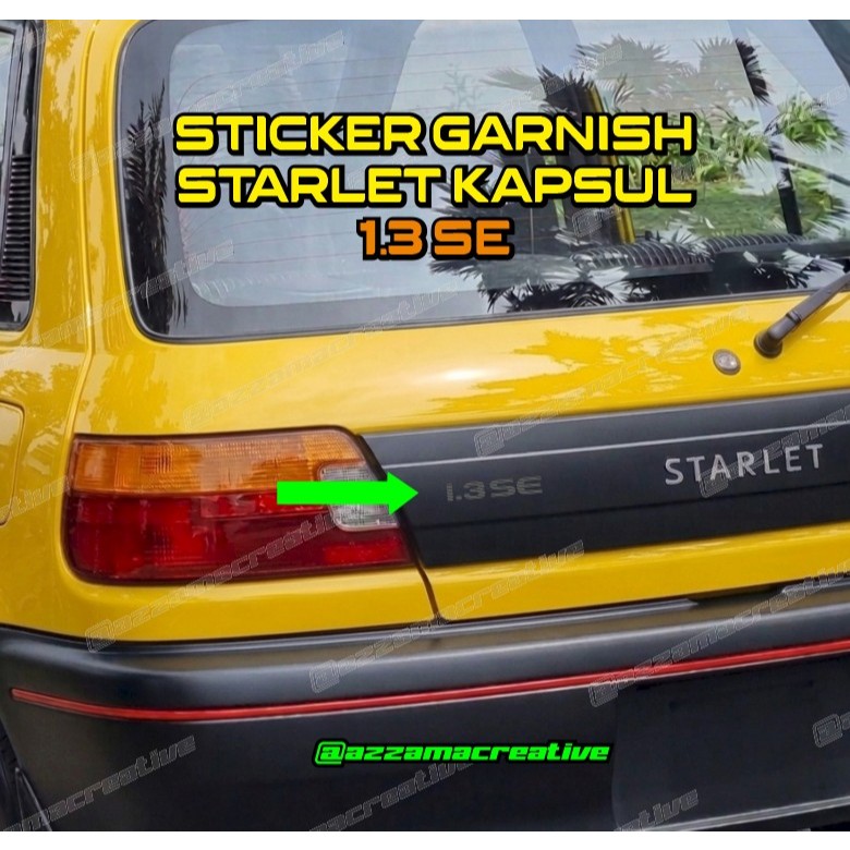 Stiker Toyota Starlet 1.3 SE Limited