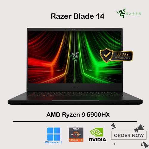 LAPTOP RAZER BLADE 14 / AMD RYZEN 9 5900HX / VGA RTX3080 8GB