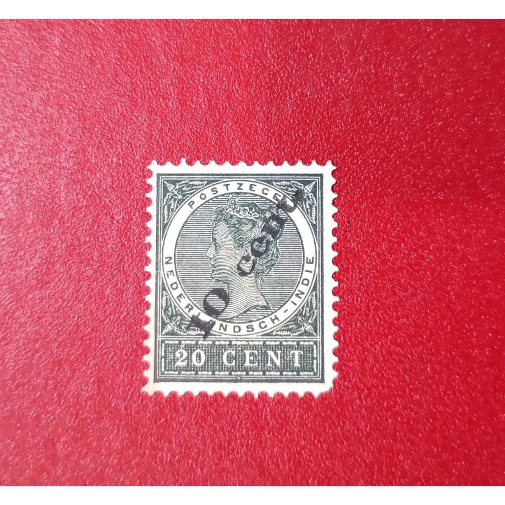 PRANGKO NED INDIE CETAK TINDIH 10 CENT 1905
