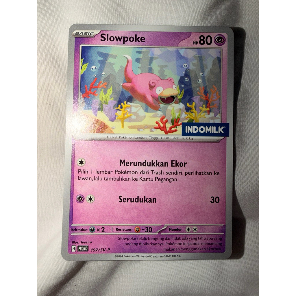 Pokemon slowpoke indomilk promo 197/SV-P