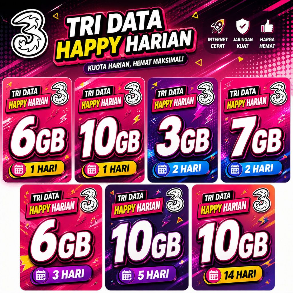 TRI HAPPY KOUTA HARIAN MURAH RESMI | PROSES CEPAT 1 - 5 MENIT