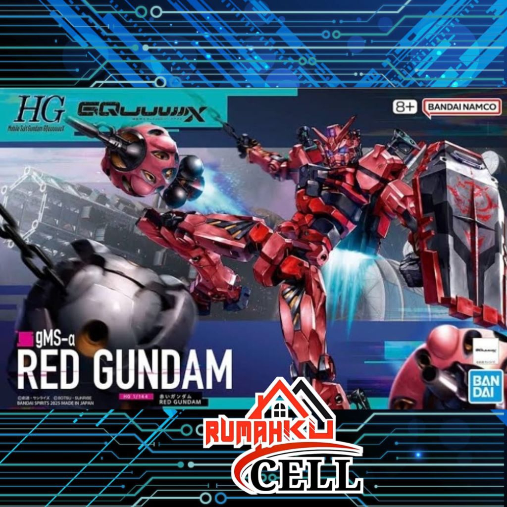 BANDAI HG RED GUNDAM GQUUUUUUX