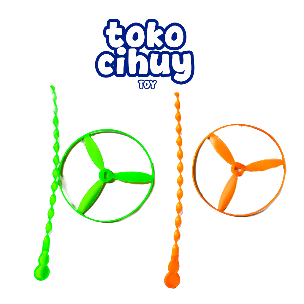 Isi 10 Pcs Mainan Baling-Baling Terbang / Mainan UFO Terbang /Mainan Edukasi Luar Ruangan UFO Terban