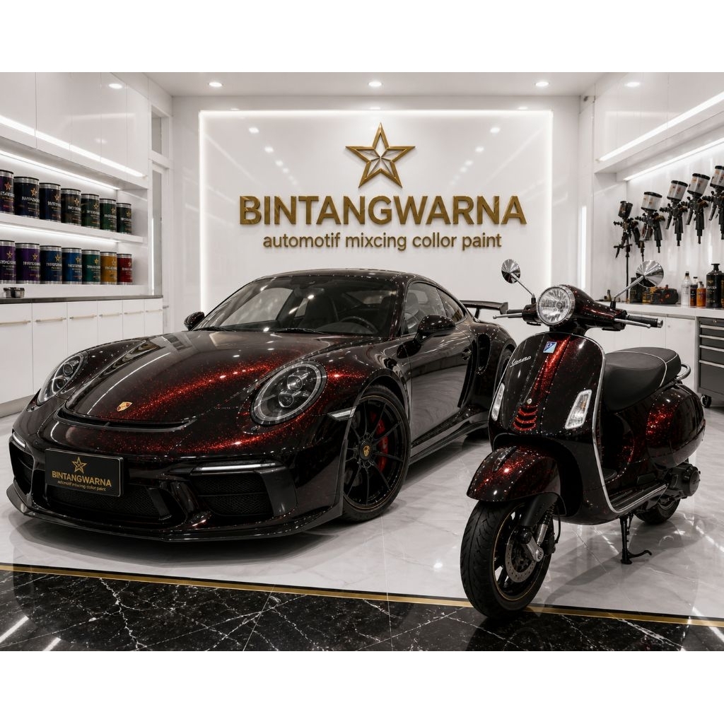 CAT WARNA HITAM LEMBAYUNG MERAH cat drak red cat dark red cat hitam lembayung merah cat black ft red