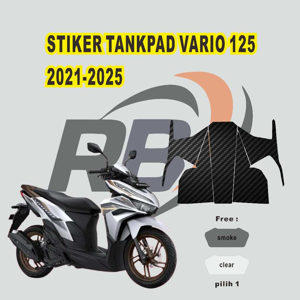 Tankpad dashboard Vario 125 stiker tankpad Vario karbon