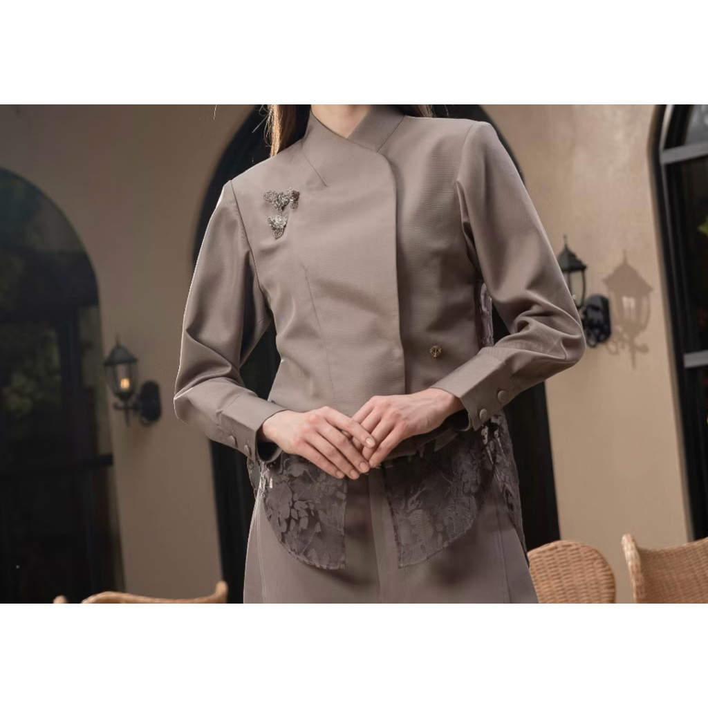 Preloved VAIA- Luciana Top (dark brown)