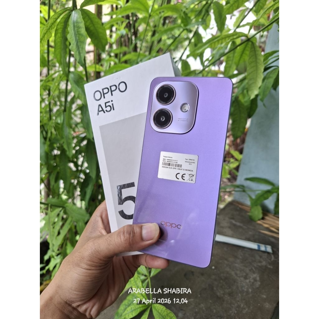 OPPO A5i (SECOND) RAM 4/64 & RAM 4/128
