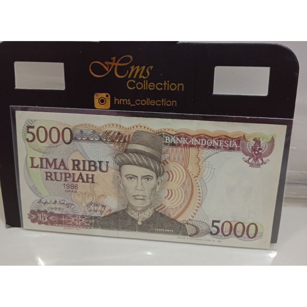 Uang Kuno 5000rupiah Teuku Umar