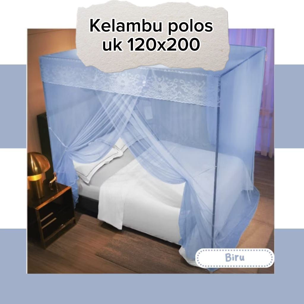 Kelambu anti nyamuk ukuran Single 120x200