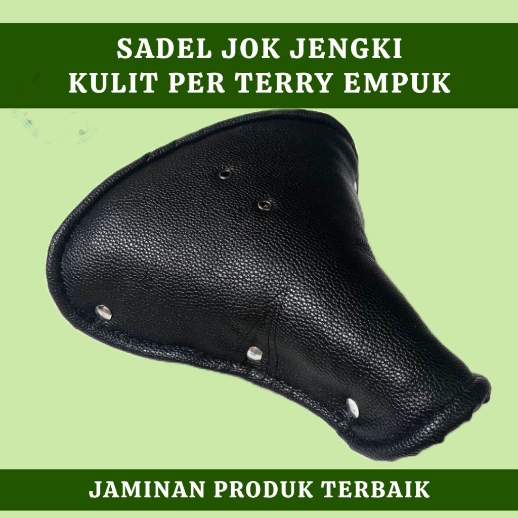 Sadel Jok Jengki Klasik Kulit Empuk Per Terry