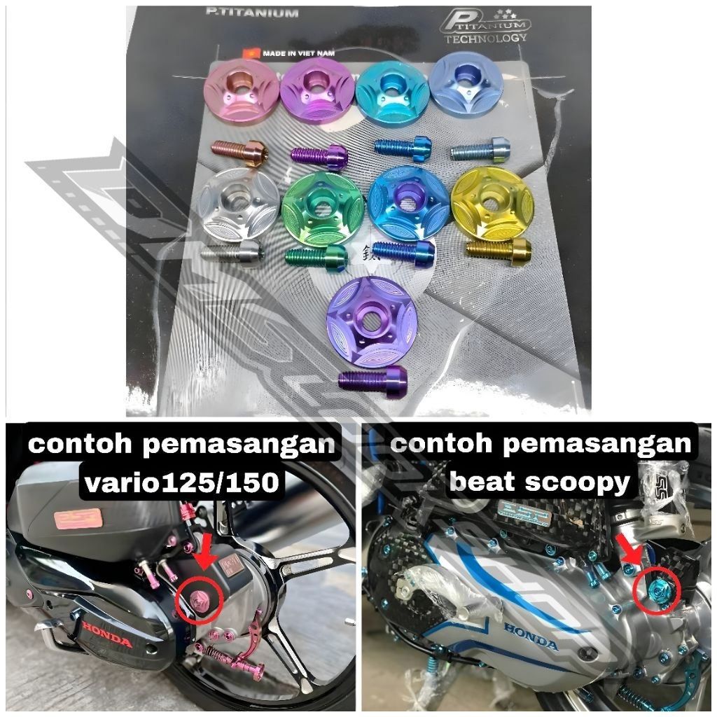 BAUT TITANIUM SENSOR KOIN COIN IDLING STOP VARIO125 vario150 beat deluxe street scoopy prestige styl