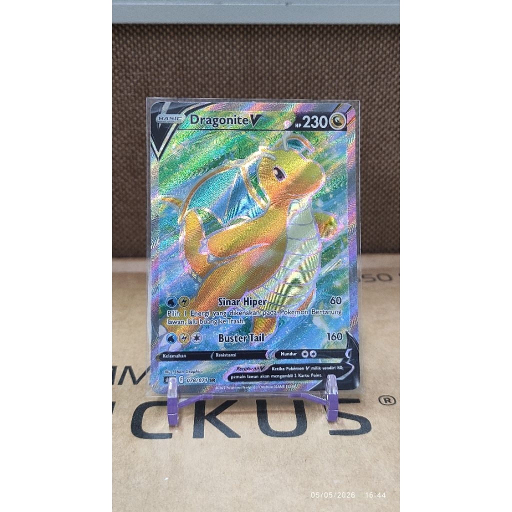 Dragonite V 078/071 IND-Kartu Pokemon TCG