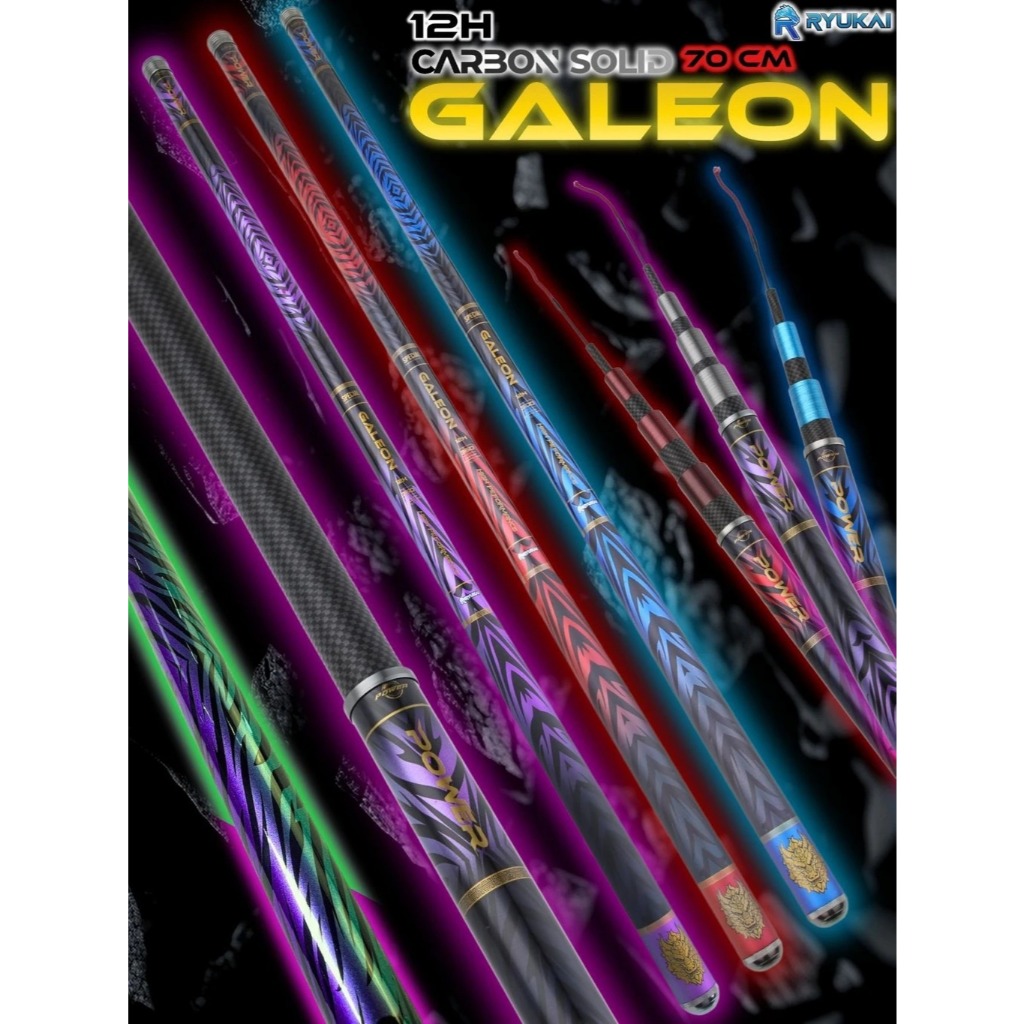 Joran Tegek Super Ringan 210cm-450cm - Ringan, Mudah Digunakan,Bonus Karet Bakar