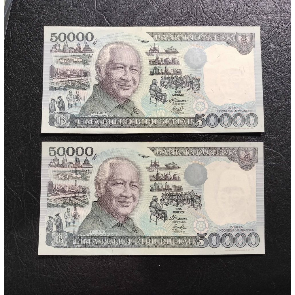 Uang Kuno 50 Ribu Soeharto Th.1995 Gress