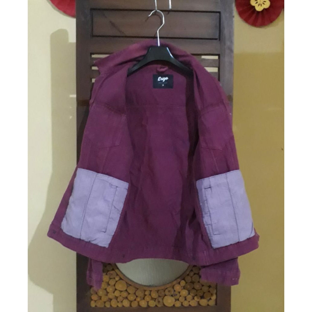 PURPLE TRUCKER JEANS DENIM JACKET PL by ERIGO GY-IE