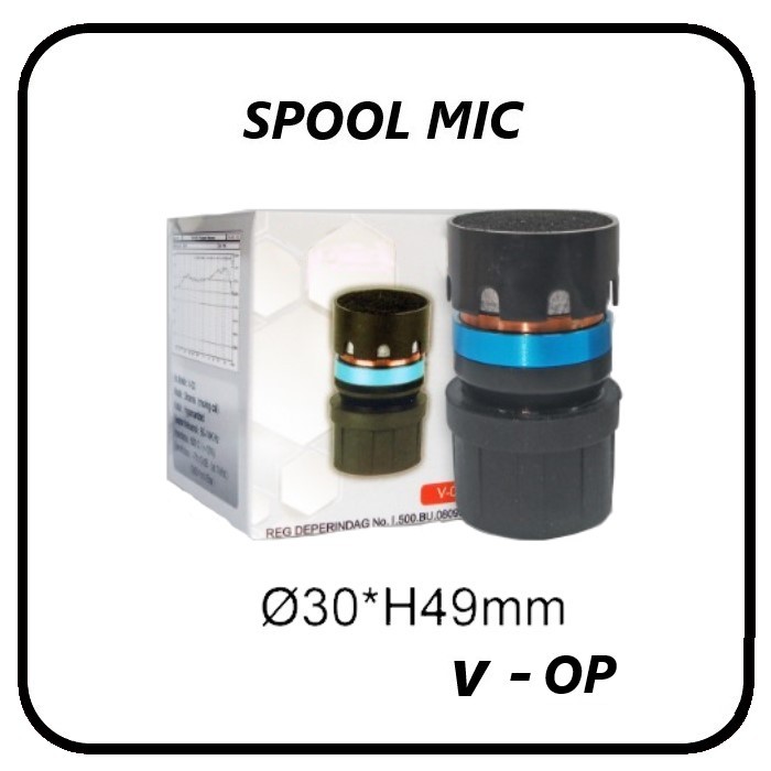 Spool Microphone Vocal kabel dan wireless - Spul Mic 30 mm V - SP
