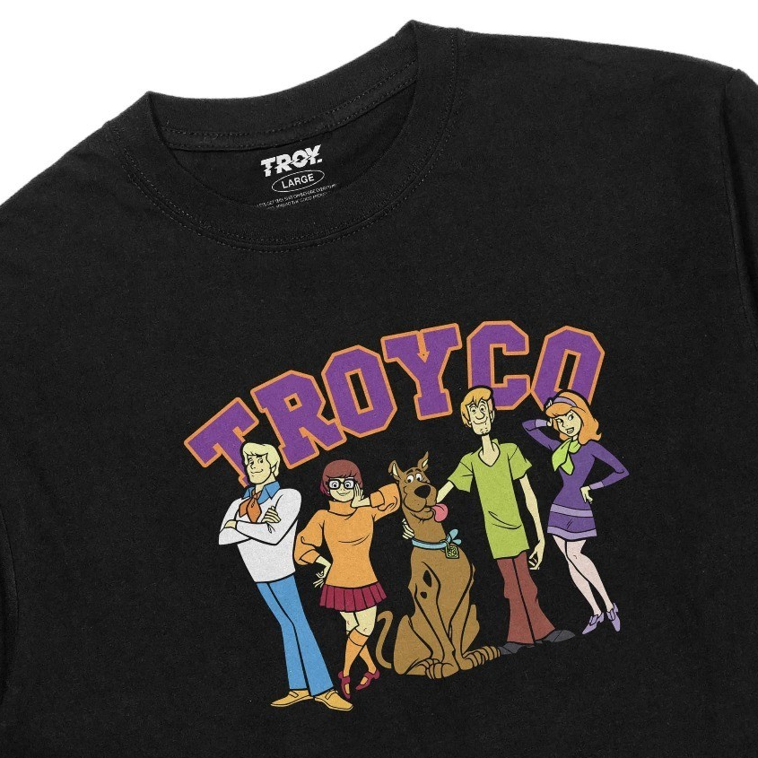 Troy Company Kaos Lengan Panjang Hitam - Scooby Doo Longsleeve Tshirt Black LSD 2439