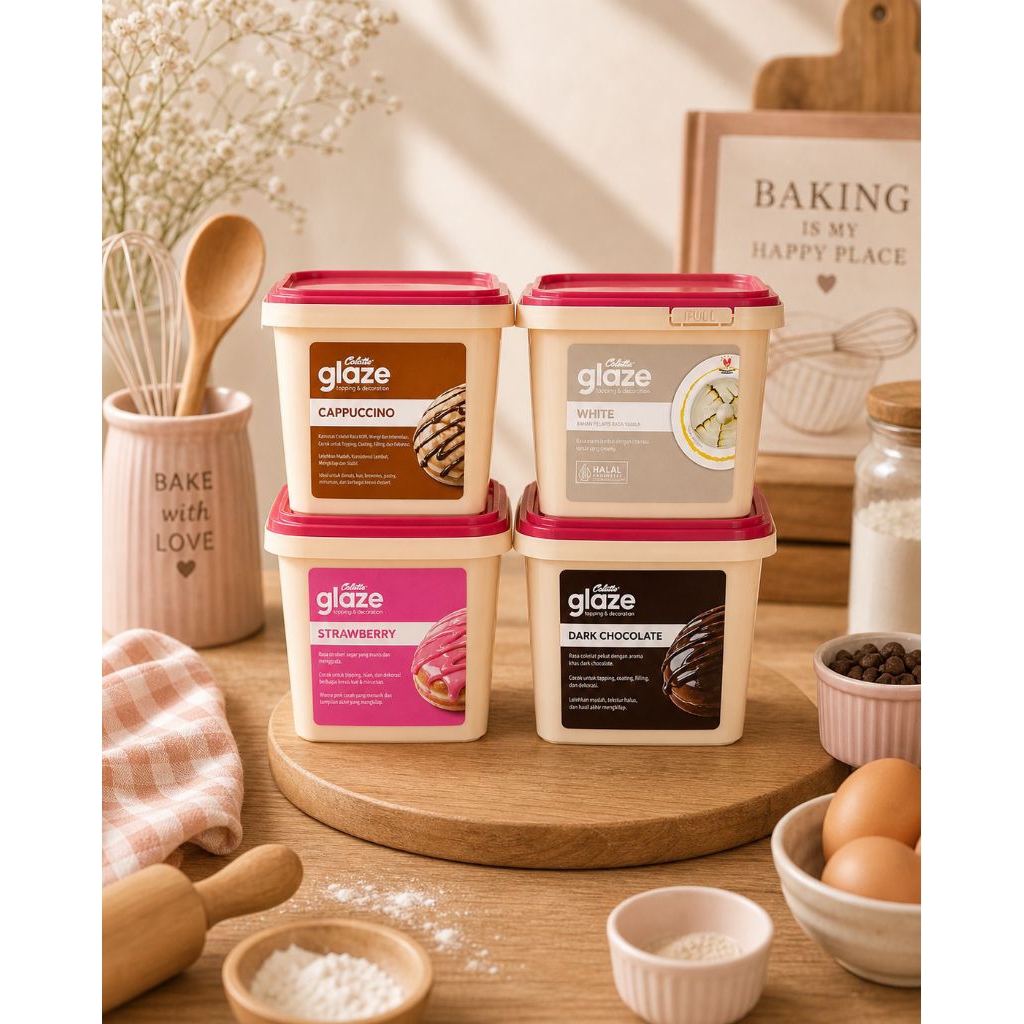 [ 1 KG ] Colatta Glaze 1kg | Colatta Glaze Coklat | Colatta Glaze Cappucino | Colatta Glaze Strawber