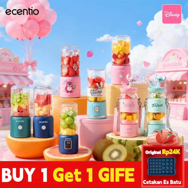 [Live Exclusive] ecentio juicer blender 8/10/12/18 mata pisau kapsul Kaca Gelas juicer buah tanpa am