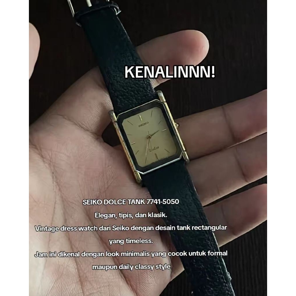 Seiko Tank Dolce 7741-5050