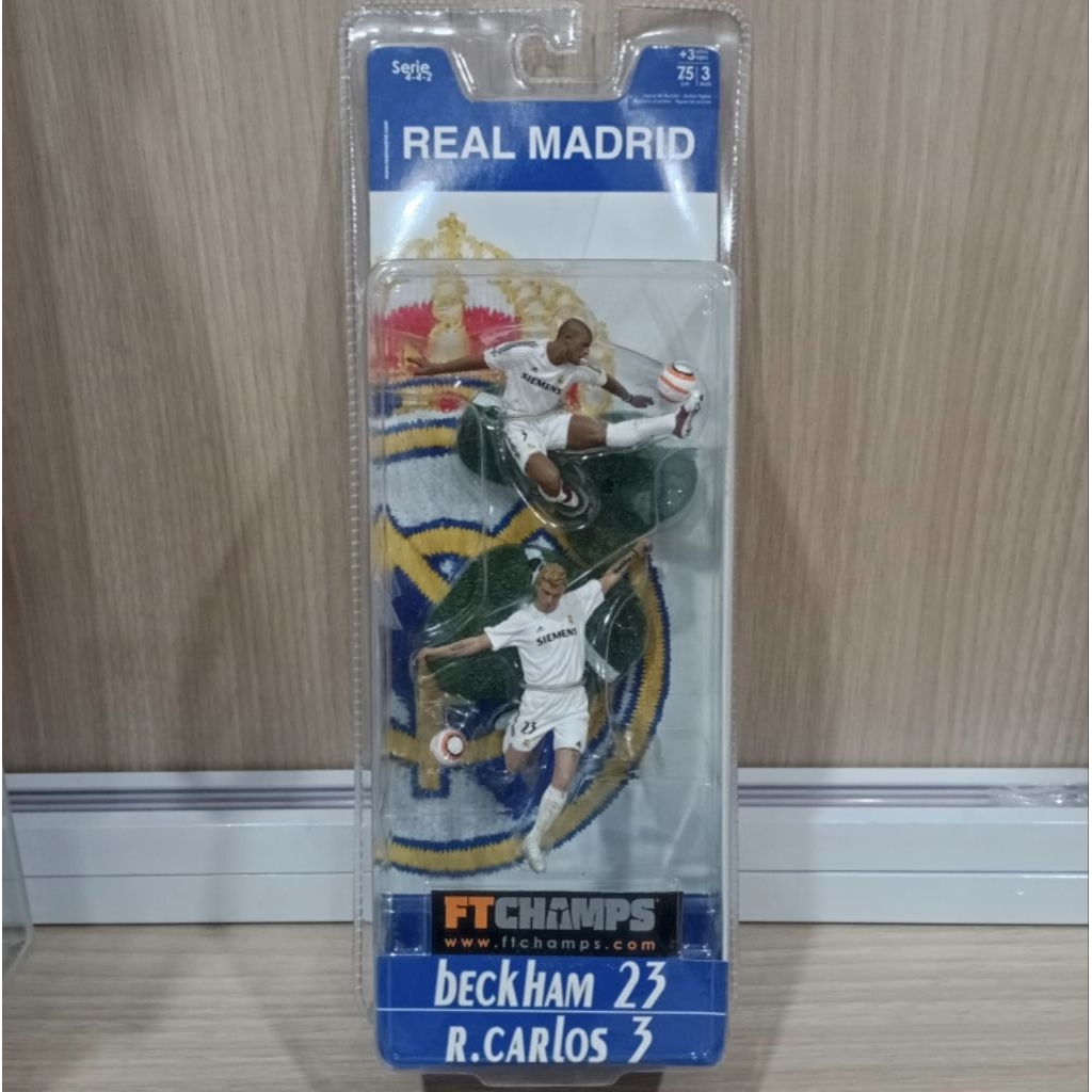 Figure FTChamps Real Madrid CF Roberto Carlos dan David Beckham original Official Licensed Product