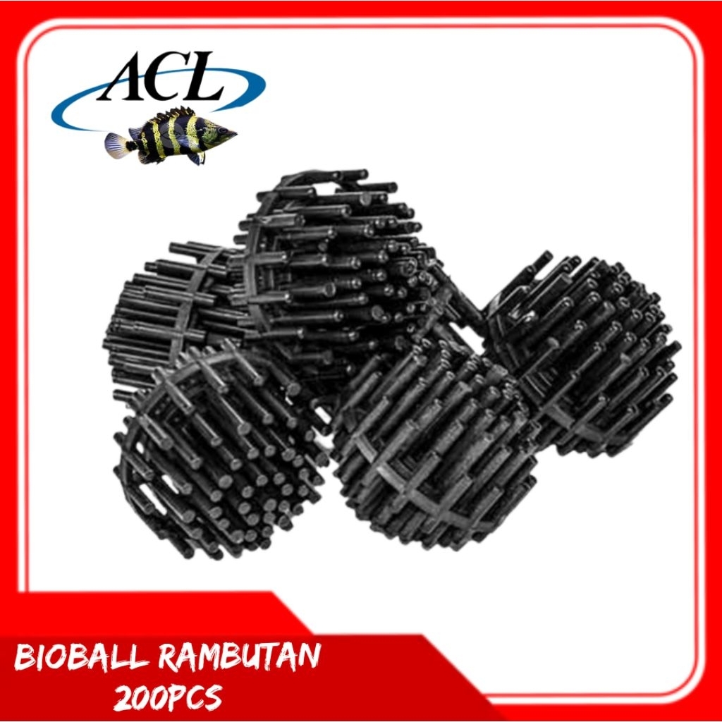 bioball rambutan media filter kolam/aquarium isi 200pcs