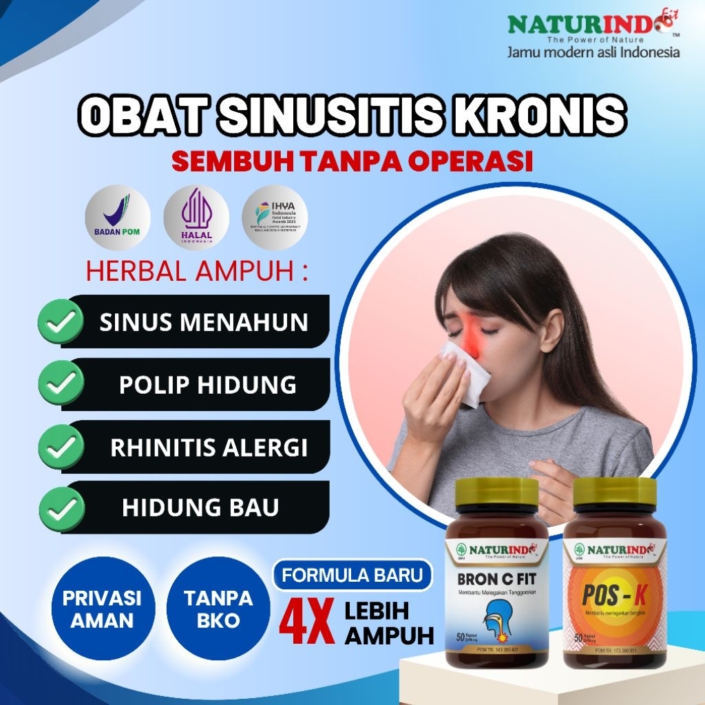 Obat Sinusitis Kronis Polip Hidung Konka Rinitis Alergi