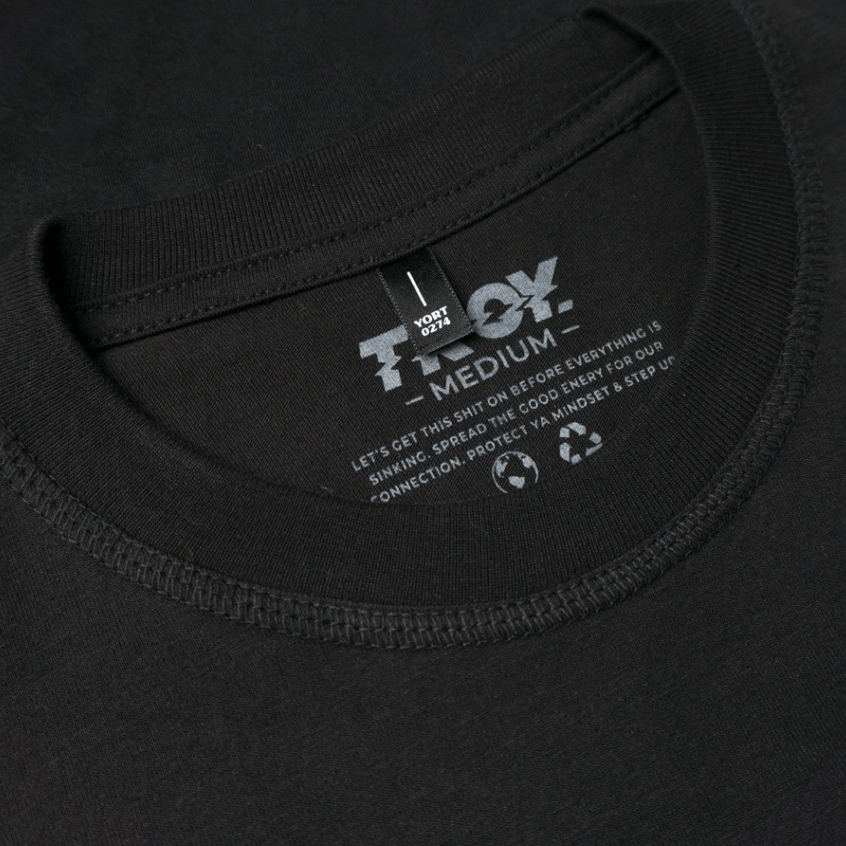 Troy Company Kaos Pria Lengan Panjang Hitam - Stay Busy Round Longsleeve Tshirt Black LSD 2225