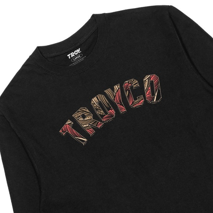 Troy Company Kaos Pria Lengan Panjang Hitam - Etnic Longsleeve Tshirt Black LSD 286