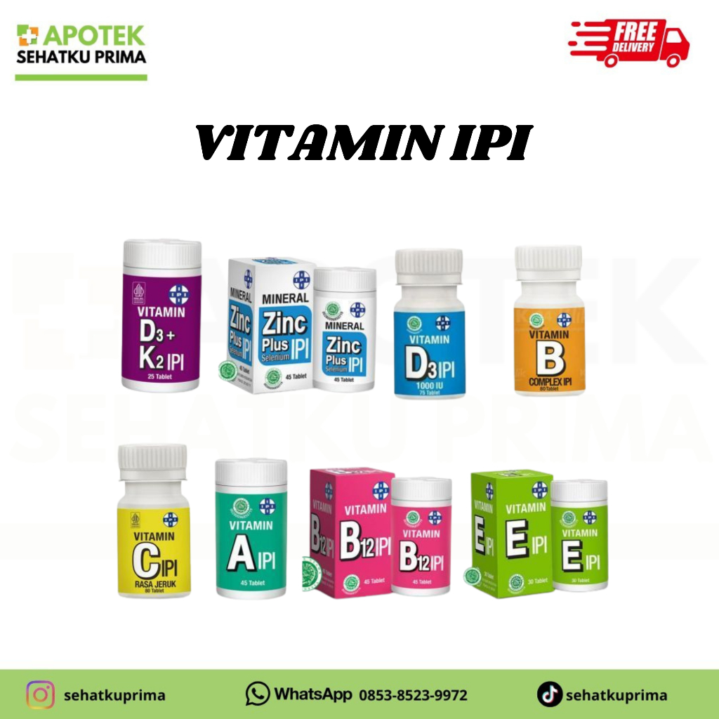 Tablet Vitamin IPI - Suplemen Vitamin & Mineral Lengkap untuk Kesehatan Harian