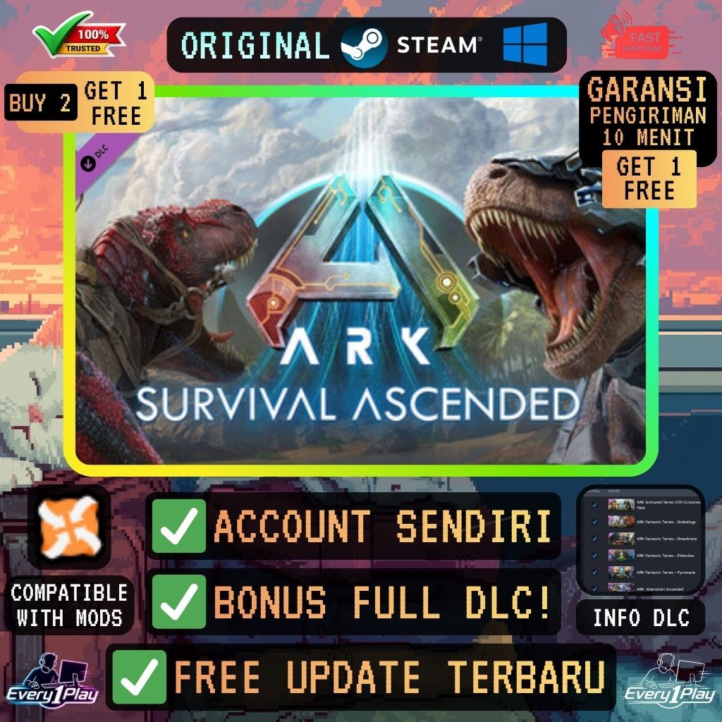 ARK Survival Ascended Game PC/Laptop/Windows - Game Steam