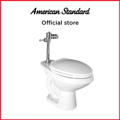 Closet Duduk American Standard Cadet II Elongated Top Spud Toilet / Kloset Duduk American Standard C