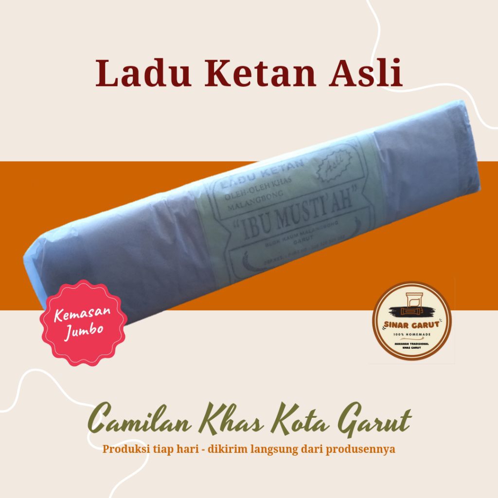 Ladu Ketan Jumbo - Camilan khas kota Garut